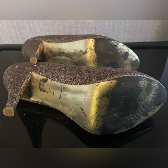 Steve Madden pink silver glitter, sparkle stiletto, 4.5” heel, P-Miami, size 8.5 - Picture 6 of 7